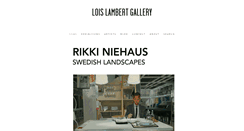 Desktop Screenshot of loislambertgallery.com